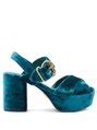 prada crushed velvet platform sandals